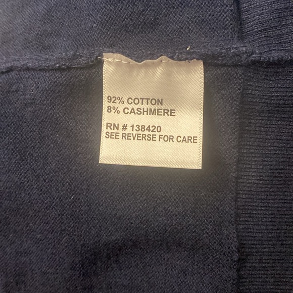 NWT Etcetera Capelet Sweater Size XL Color Navy Blue - Picture 11 of 11